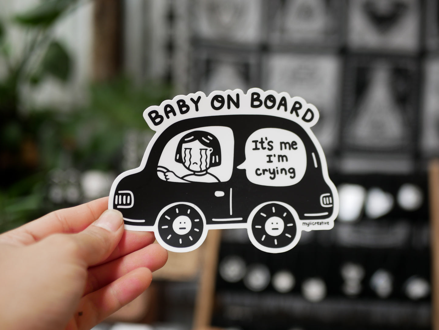 Baby on board bumper sticker