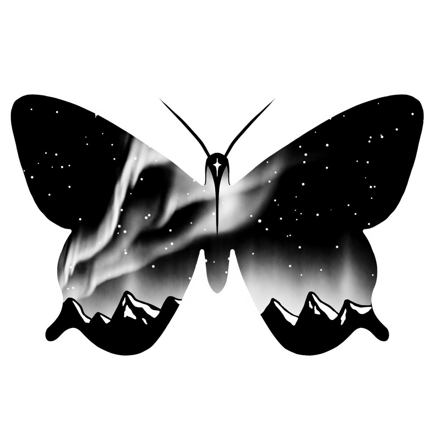 Aurora Butterfly Sticker