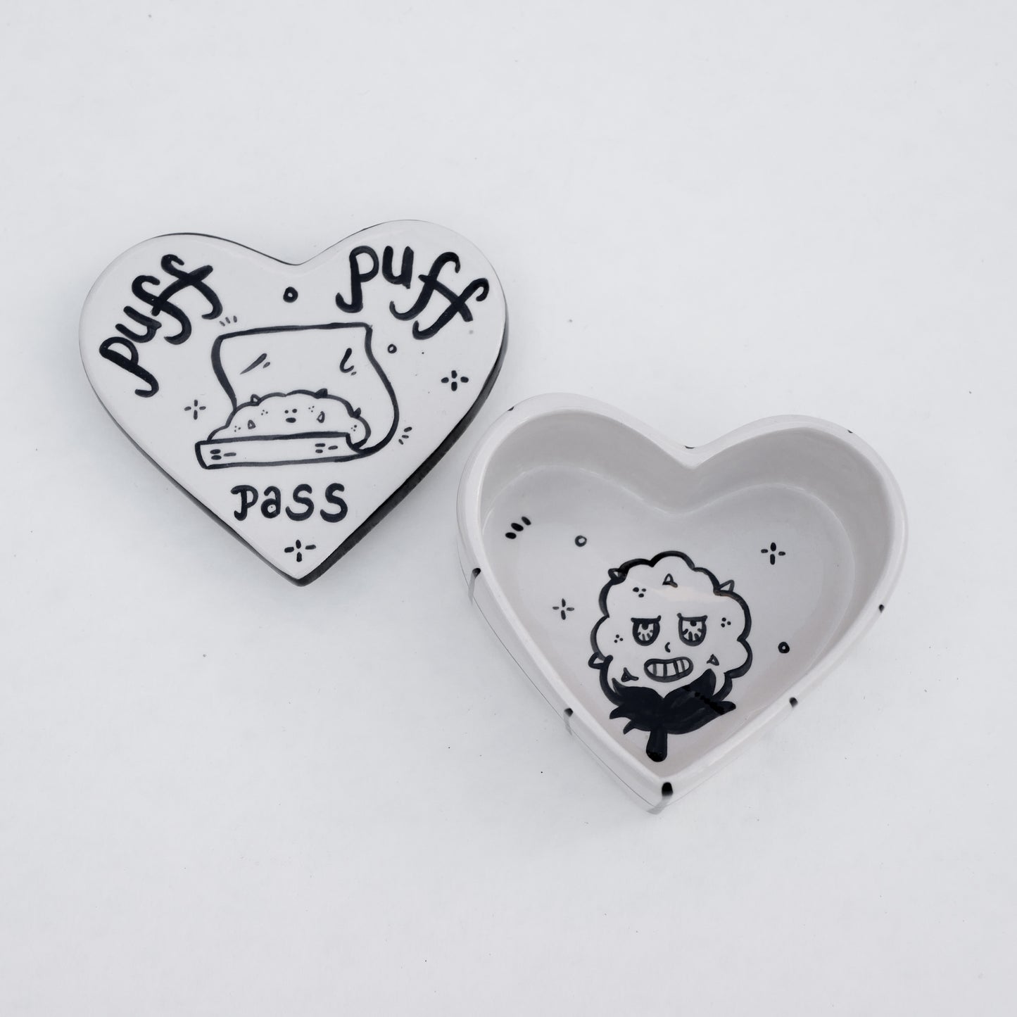 Puff Puff Pass Heart Trinket Box