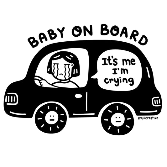 Baby on board bumper sticker