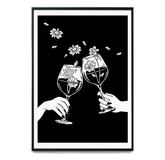 Wine Glass Art Print